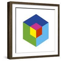 Cube and Ego-Gary Andrew Clarke-Framed Giclee Print