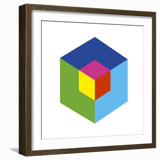 Cube and Ego-Gary Andrew Clarke-Framed Giclee Print