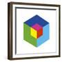 Cube and Ego-Gary Andrew Clarke-Framed Giclee Print