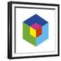 Cube and Ego-Gary Andrew Clarke-Framed Giclee Print