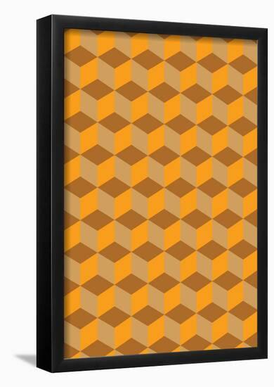 Cube Pattern-null-Framed Poster