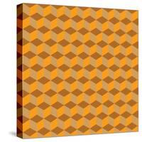 Cube Pattern-null-Stretched Canvas