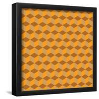 Cube Pattern-null-Framed Poster