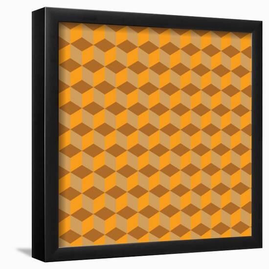 Cube Pattern-null-Framed Poster