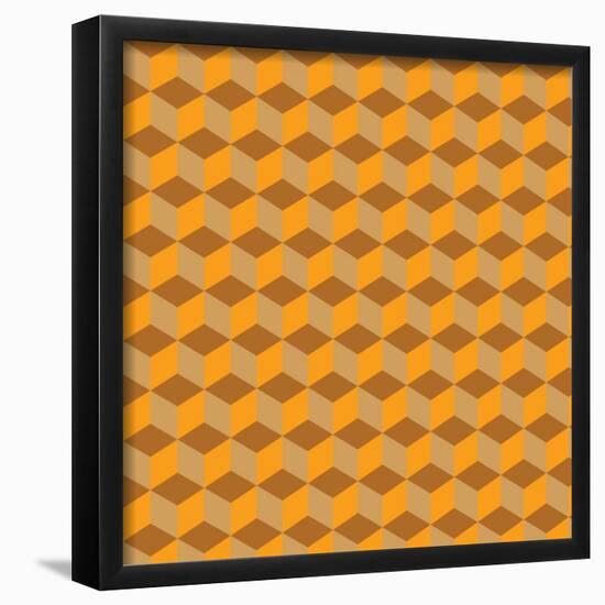 Cube Pattern-null-Framed Poster