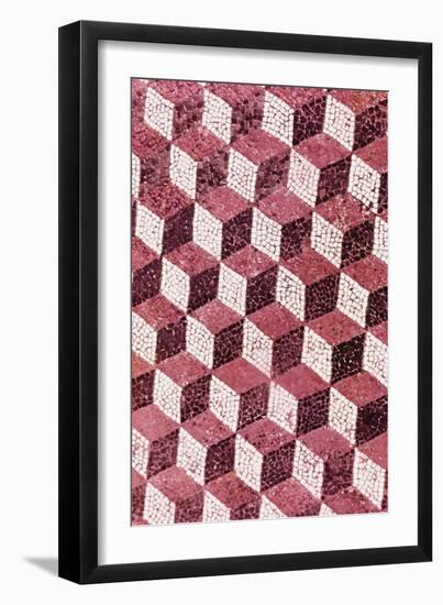 Cube Pattern-null-Framed Giclee Print