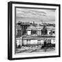 Cube Rooftops View, Black and White Photography, Sacre-Cœur Basilica, Paris, France-Philippe Hugonnard-Framed Photographic Print