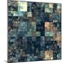 Cube Shape Kaleidoscope Abstract Background-Zurbagan-Mounted Art Print