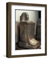 Cube Shaped Statue of Bakenkhonsu, from Karnak-null-Framed Giclee Print