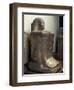 Cube Shaped Statue of Bakenkhonsu, from Karnak-null-Framed Giclee Print