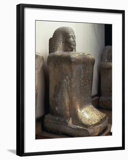 Cube Shaped Statue of Bakenkhonsu, from Karnak-null-Framed Giclee Print