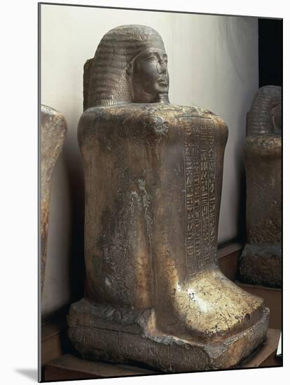 Cube Shaped Statue of Bakenkhonsu, from Karnak-null-Mounted Giclee Print