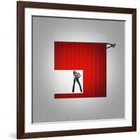 Cube-NaxArt-Framed Art Print