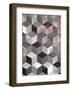 Cubes Rose-Design Fabrikken-Framed Art Print