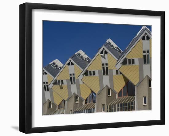 Cubic House (Kubuswoningen), Designed by Piet Blom, Rotterdam, Netherlands, Europe-Ethel Davies-Framed Photographic Print