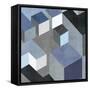 Cubic in Blue II-Todd Simmions-Framed Stretched Canvas