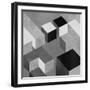 Cubic in Grey II-Todd Simmons-Framed Art Print