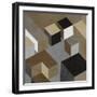 Cubic in Neutral I-Todd Simmions-Framed Art Print