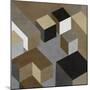 Cubic in Neutral I-Todd Simmions-Mounted Art Print