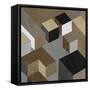 Cubic in Neutral I-Todd Simmions-Framed Stretched Canvas