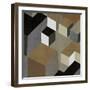 Cubic in Neutral II-Todd Simmions-Framed Art Print