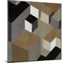 Cubic in Neutral II-Todd Simmions-Mounted Art Print