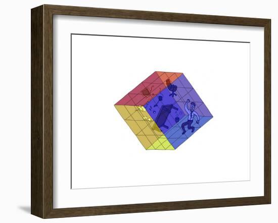 Cubicle Catastrophe-Steven Wilson-Framed Giclee Print