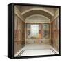 Cubiculum from a villa at Boscoreale, c.50-40 B.C-Roman Republican Period-Framed Stretched Canvas