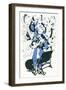 Cubist Artist at Work-null-Framed Art Print