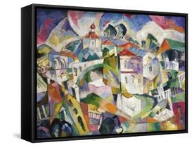 Cubist Cityscape, 1910S-Aristarkh Vasilyevich Lentulov-Framed Stretched Canvas