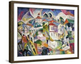 Cubist Cityscape, 1910S-Aristarkh Vasilyevich Lentulov-Framed Giclee Print