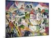 Cubist Cityscape, 1910S-Aristarkh Vasilyevich Lentulov-Mounted Giclee Print