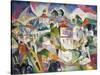 Cubist Cityscape, 1910S-Aristarkh Vasilyevich Lentulov-Stretched Canvas