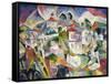 Cubist Cityscape, 1910S-Aristarkh Vasilyevich Lentulov-Framed Stretched Canvas