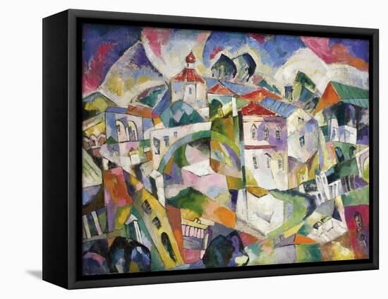 Cubist Cityscape, 1910S-Aristarkh Vasilyevich Lentulov-Framed Stretched Canvas