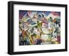 Cubist Cityscape, 1910S-Aristarkh Vasilyevich Lentulov-Framed Giclee Print