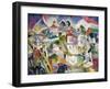 Cubist Cityscape, 1910S-Aristarkh Vasilyevich Lentulov-Framed Giclee Print