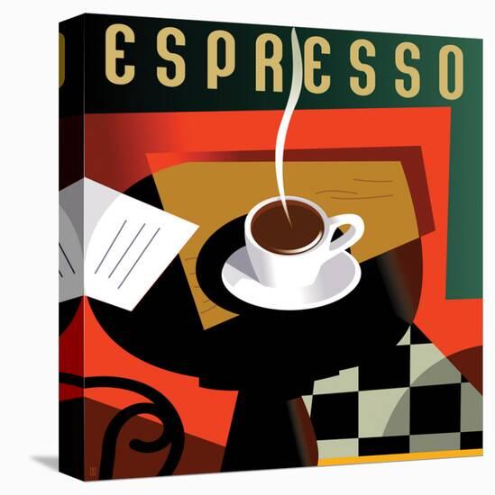 Cubist Espresso I-Eli Adams-Stretched Canvas