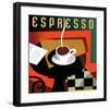 Cubist Espresso I-Eli Adams-Framed Art Print