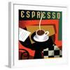 Cubist Espresso I-Eli Adams-Framed Art Print