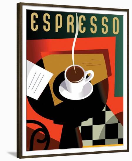 Cubist Espresso II-Eli Adams-Framed Premium Giclee Print