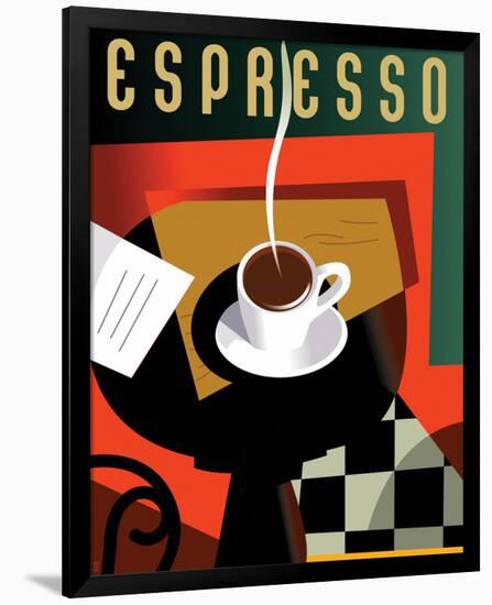 Cubist Espresso II-Eli Adams-Framed Premium Giclee Print