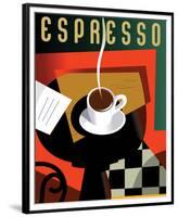 Cubist Espresso II-Eli Adams-Framed Premium Giclee Print