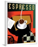 Cubist Espresso II-Eli Adams-Framed Premium Giclee Print