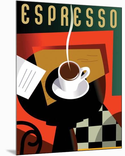 Cubist Espresso II-Eli Adams-Mounted Premium Giclee Print