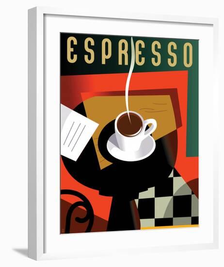 Cubist Espresso II-Eli Adams-Framed Art Print