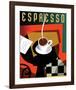 Cubist Espresso II-Eli Adams-Framed Art Print