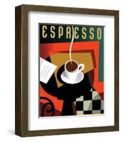 Cubist Espresso II-Eli Adams-Framed Art Print