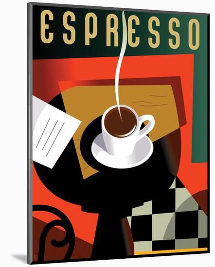 Cubist Espresso II-Eli Adams-Mounted Art Print