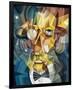 Cubist Face-null-Framed Art Print